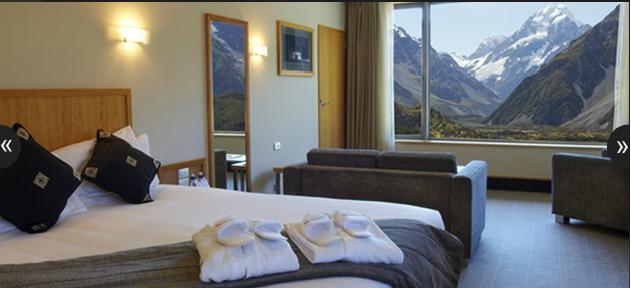 Voyage sur-mesure, Hôtel au Mount Cook